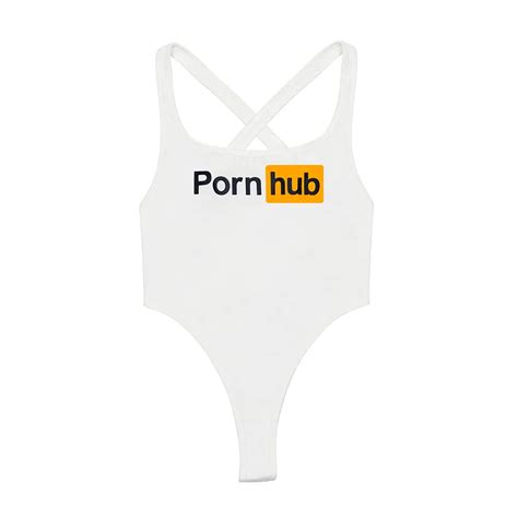 pornhub merch|Pornhub Black Thong Bodysuit .